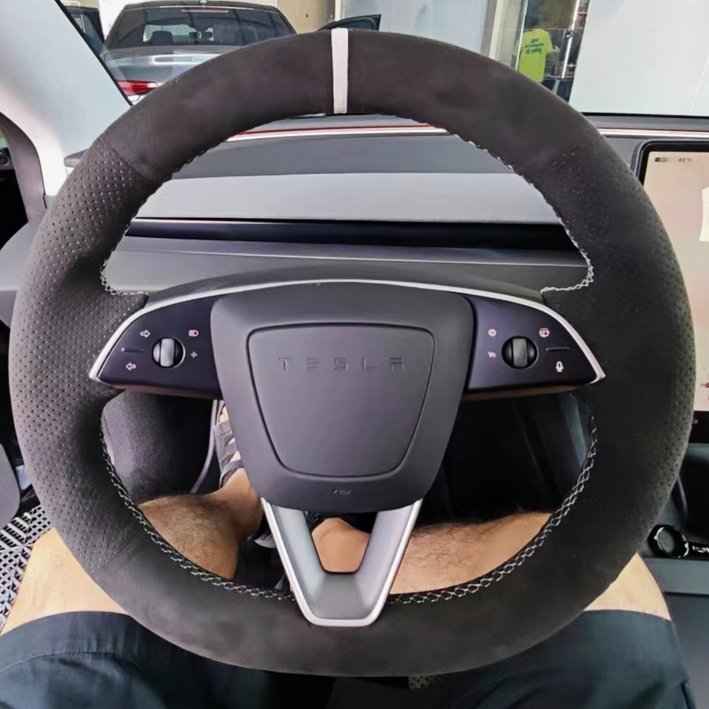 Car Steering Wheel Cover Anti Slip Breathable - Maßgeschneiderte Auto-Lenkradabdeckung, rutschfest und weiches Wildleder