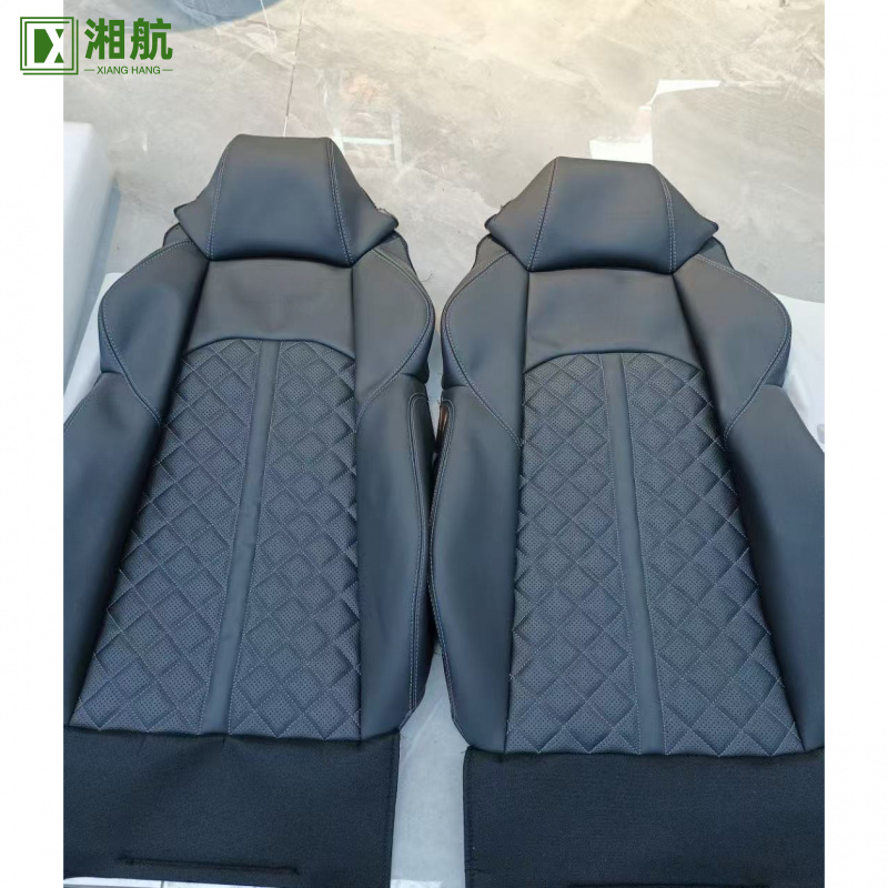 Leather Car Seat Covers Full Set Universal - Geeignet für Audi Luxus-Design PU-Leder-Autositzbezüge Komplettset