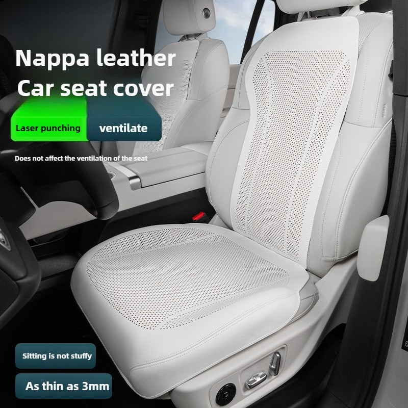 Leather Car Seat Covers Full Set Universal - Atmungsaktive Autositzbezüge aus Nappaleder, komplettes Set,