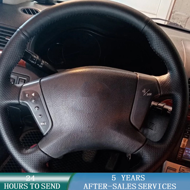 Car Steering Wheel Cover Anti Slip Breathable - Maßgeschneiderte Auto-Lenkradabdeckung, Handnähen, rutschfestes Ledergeflecht, Autozubehör