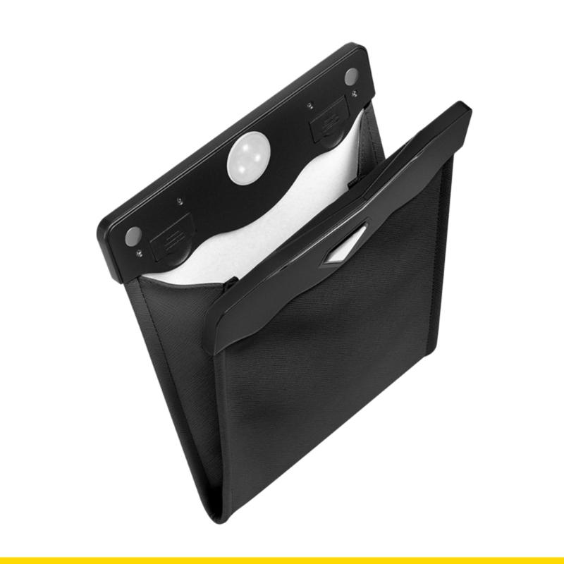 Waterproof Car Trash Can With Lid - SZCH Universal-Auto-Vordersitz-Mülleimer aus PU-Leder für Fahrer