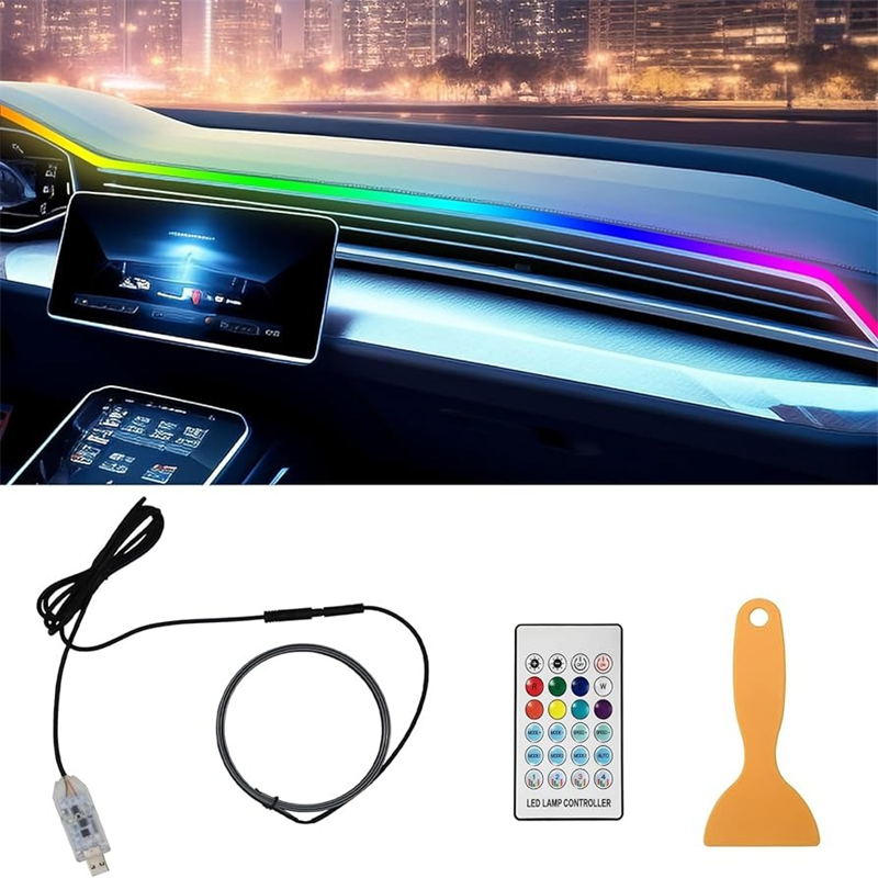 Led Ambient Interior Car Lights App Control - Bunte LED Auto Innen Versteckte App