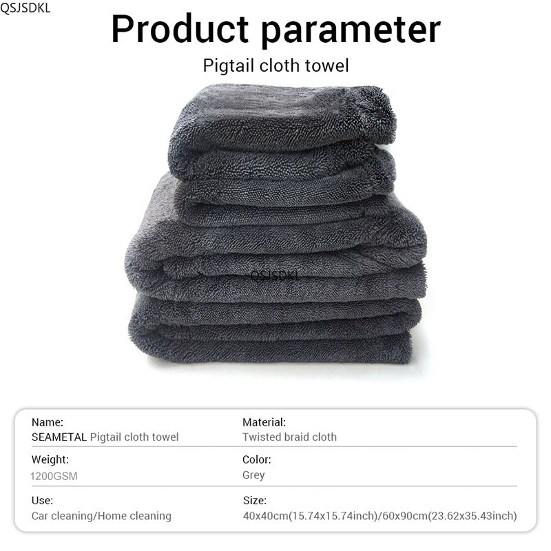 1200GSM/600GSM Mikrofaser-Auto – Microfiber Car Drying Towel Super Absorbent Bewertung und Preis