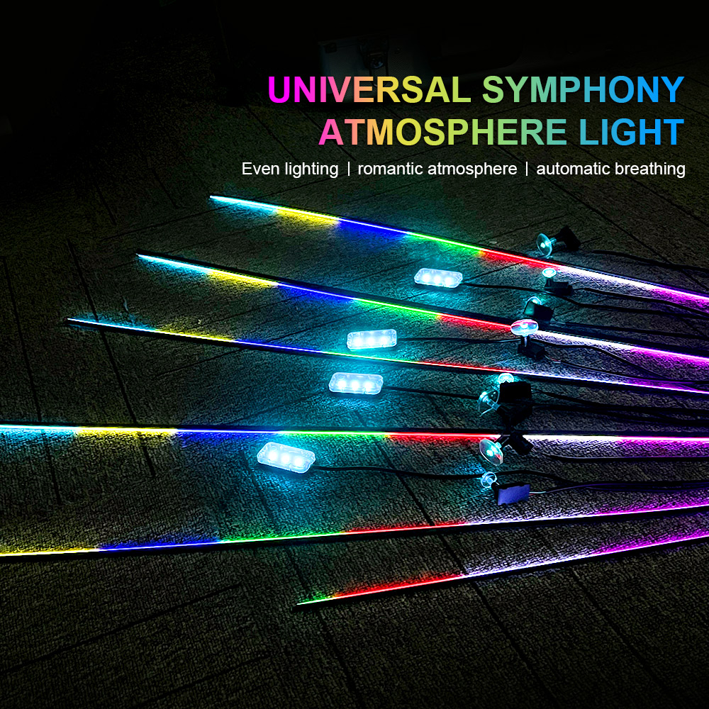 18 in 1 64 Farben RGB Symphony – Led Ambient Interior Car Lights App Control Bewertung und Preis