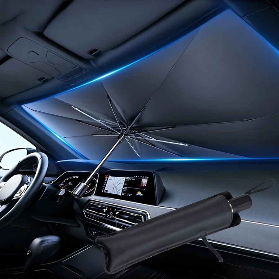 Multifunktionaler, praktischer – Car Sunshade Windshield Umbrella Foldable Bewertung und Preis