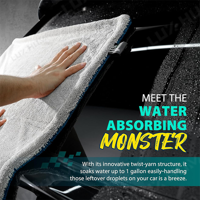1400GSM Dickes Auto-Trockentuc – Microfiber Car Drying Towel Super Absorbent Bewertung und Preis