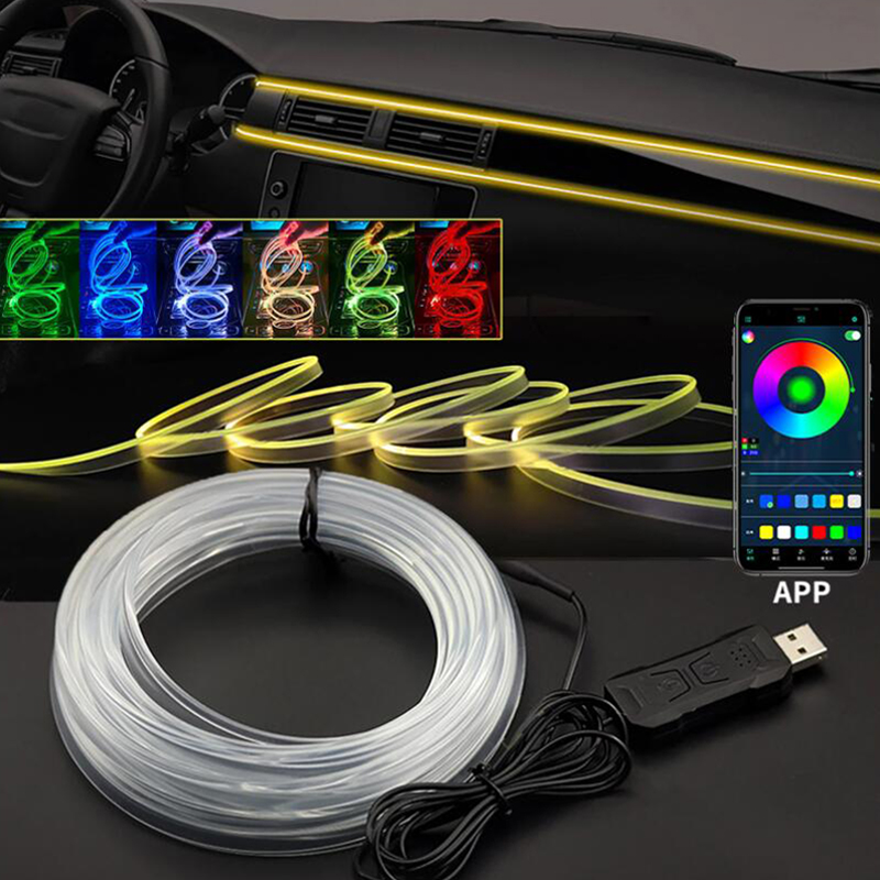 Auto Innen Atmosphäre Licht Um – Led Ambient Interior Car Lights App Control Bewertung und Preis