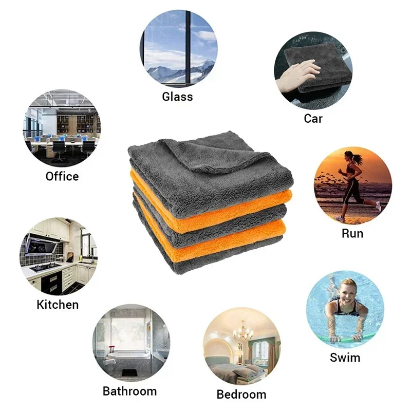 1-3 Stück Auto-Waschlappen aus – Microfiber Car Drying Towel Super Absorbent Bewertung und Preis