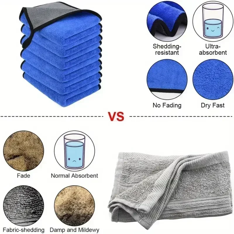 Auto-Waschtuch 1/5 Stück Mikro – Microfiber Car Drying Towel Super Absorbent Bewertung und Preis