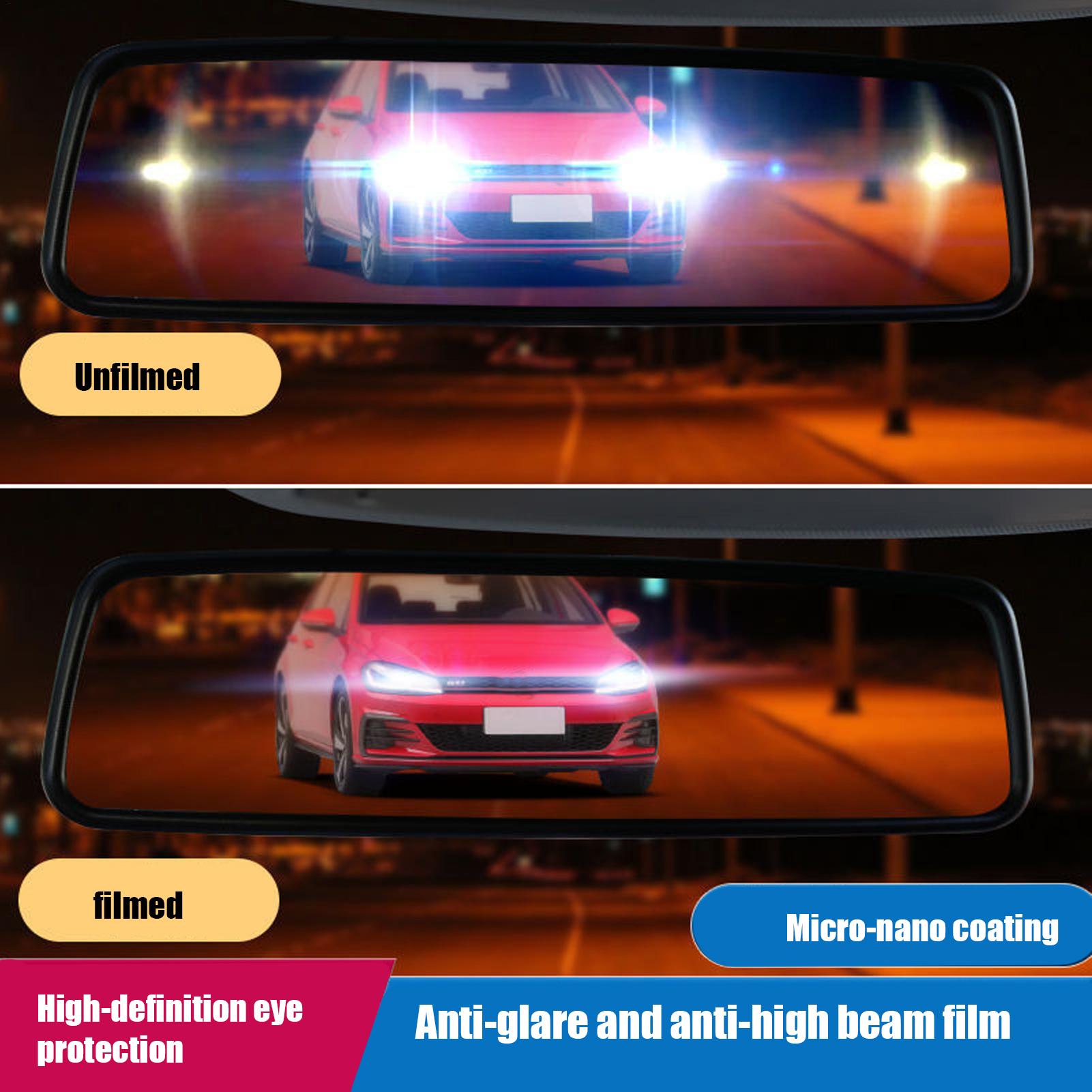Anti-Glare-Aufkleberfolie für  – Anti Glare Car Rearview Mirror Film Bewertung und Preis